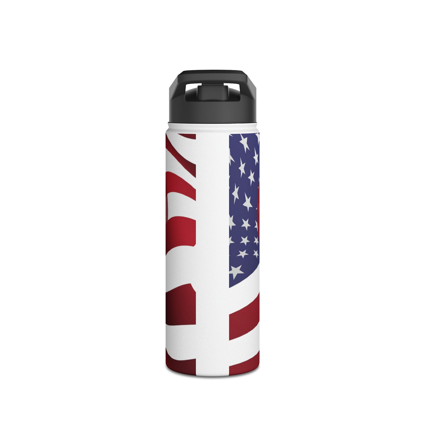 Love America Again Stainless Steel Water Bottle, Standard Lid, 18oz or 32oz