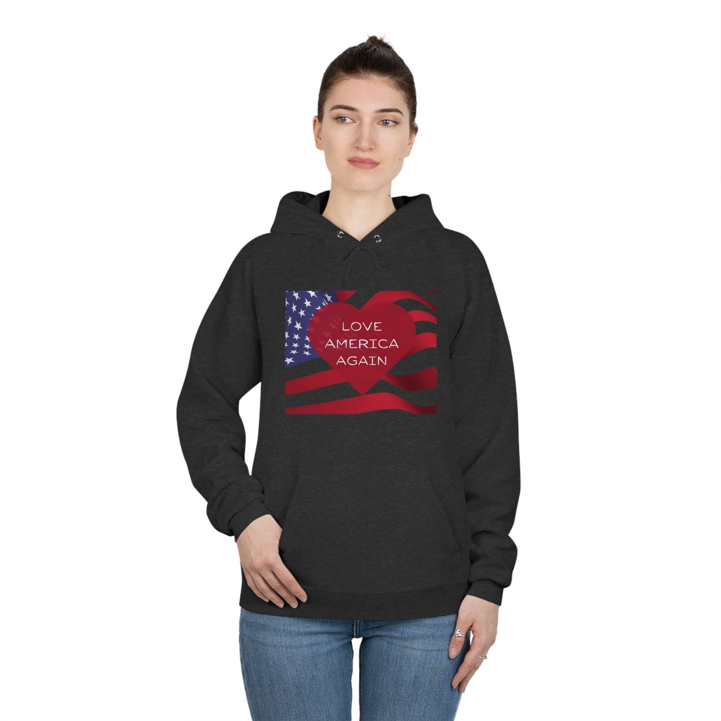 Love America Again Unisex EcoSmart® Pullover Hoodie Sweatshirt