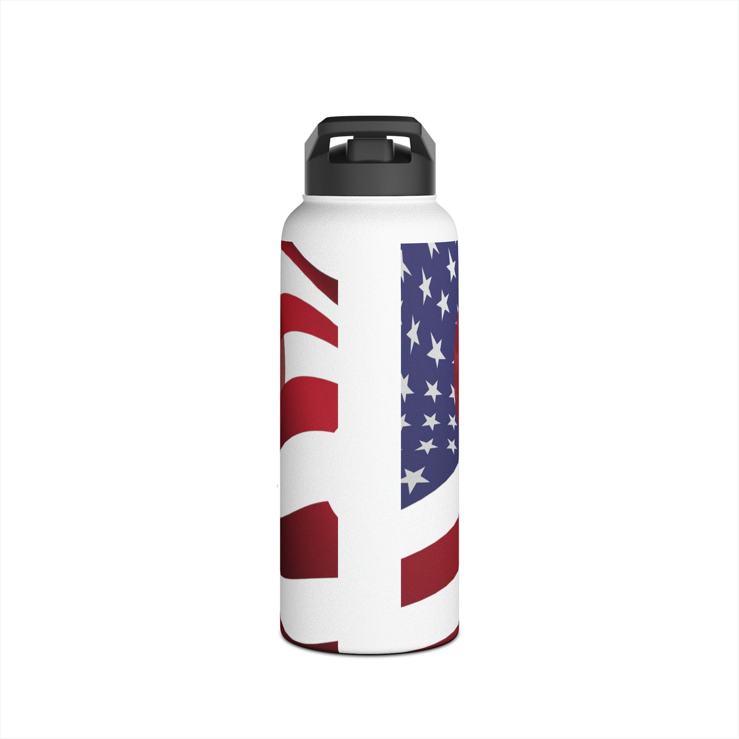 Love America Again Stainless Steel Water Bottle, Standard Lid, 18oz or 32oz