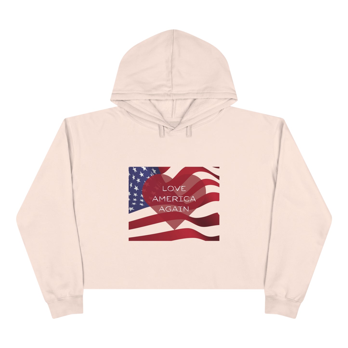 Love America Again Crop Hoodie